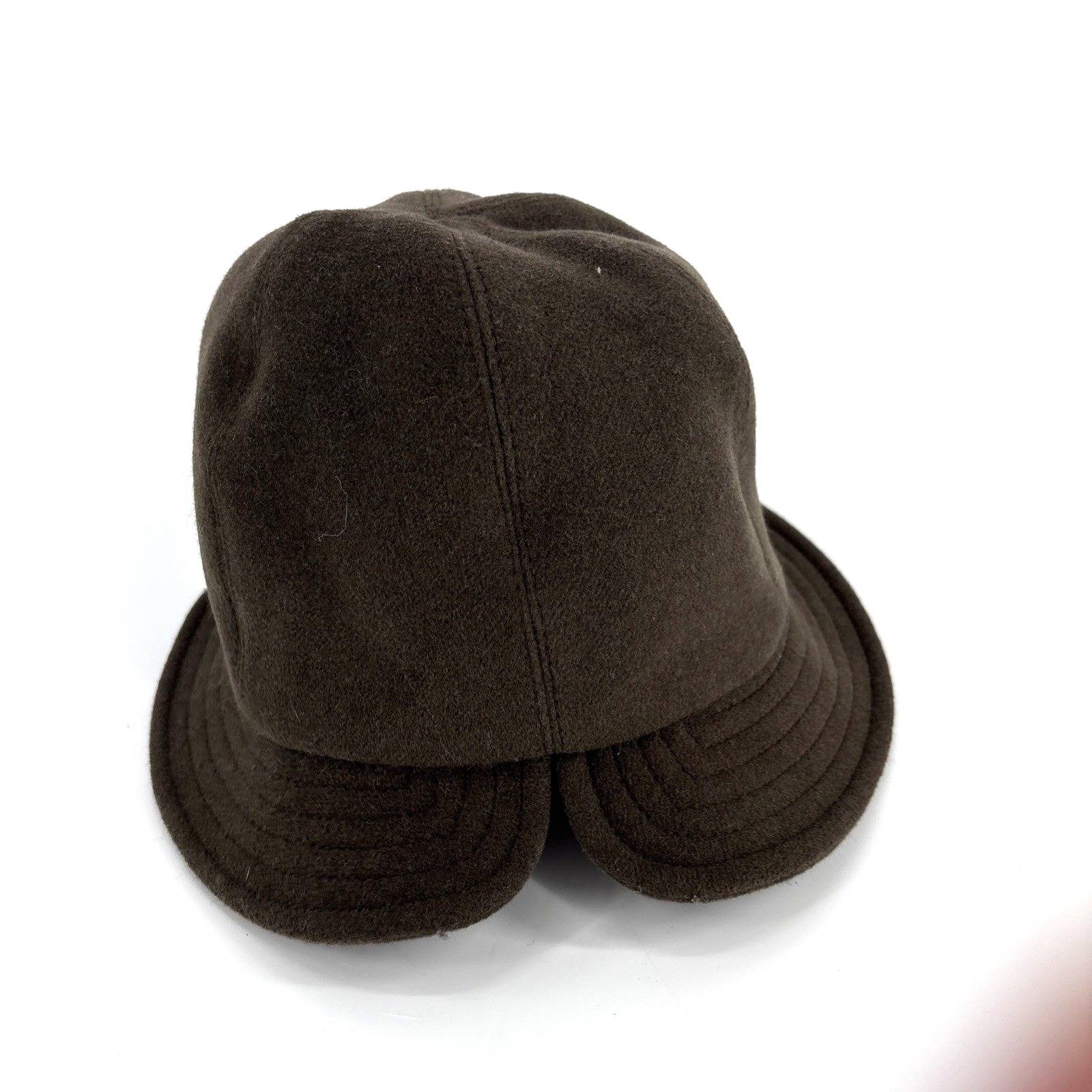 Helen Kaminski Cloche Hat Australia O/S Brown Wool Alpaca Angora Blend — image 2 of 5